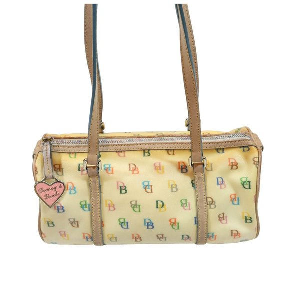 DOONEY & BOURKE Y2K Rainbow Signature Logo Monogram Medium Satchel Handbag - Picture 3 of 15
